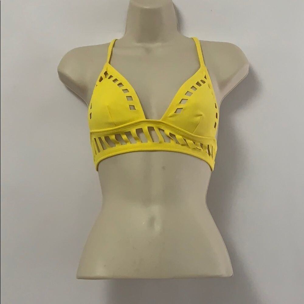 ASOS YELLOW SWIMSUIT TOP SIZE US 2‎